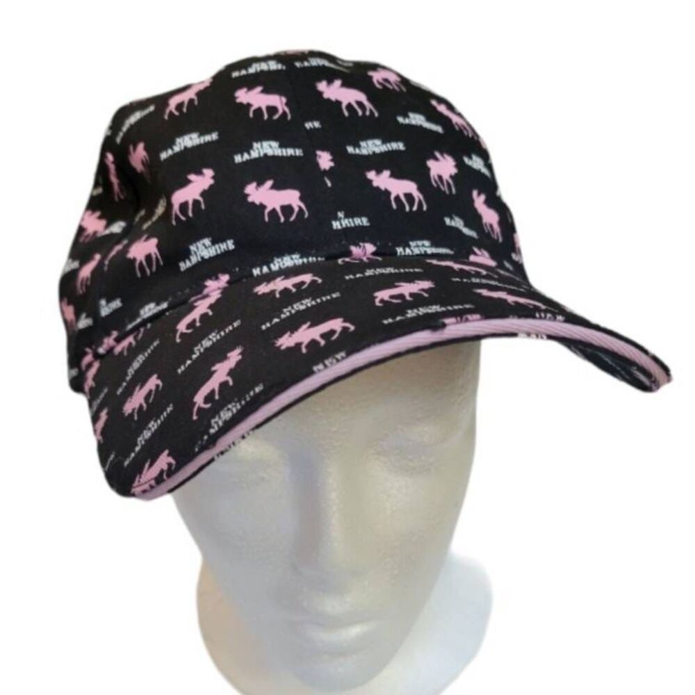Eastern Illustrating New Hampshire 100% Cotton Moose Hat Baseball Cap